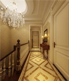 欧式时尚室内走廊设计图