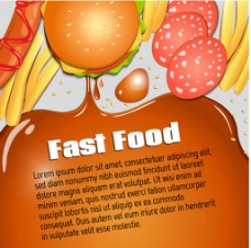 现代食物海报素材背景图
