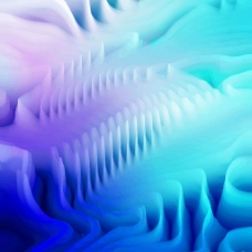 抽象蓝色波浪纹立体效果背景