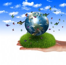 保护地球环境创意海报