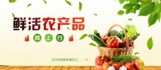 绿色蔬菜生鲜农产品海报