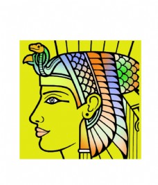 埃及金字塔与狮身人面像矢量图