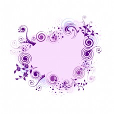 紫色心形元素