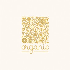 抽象物品抽象植物新鲜健康食品logo矢量素材