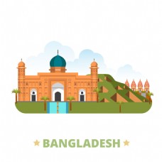 孟加拉国建筑漫画图片