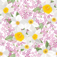花夲花朵填充图案矢量背景