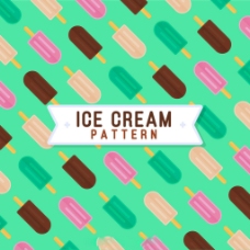 冰淇淋图案平面设计背景