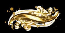 金色花纹素材视频背景设计