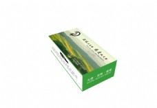 水产品中国风青山绿水农产品抽纸盒