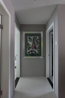 现代简约室内走廊背景墙设计图