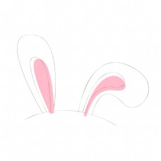 卡通商业卡通矢量可爱兔子耳朵商业装饰图案设计元素