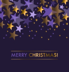 紫色五角星精致圣诞节底纹素材