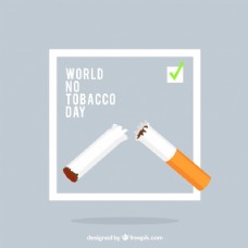 世界无烟日背景与断香烟