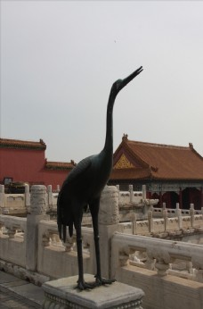 紫禁城的铜鹤