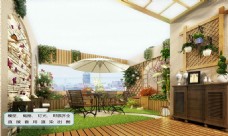 景观设计植物墙绿化生态阳台休闲