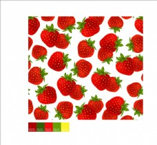 草莓矢量图下载布料印花图案下载