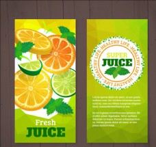 进口蔬果两款橙子柠檬海报