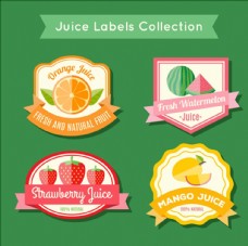 进口蔬果可爱的水果汁标签