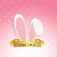 春季背景复活节兔子耳朵的背景