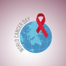背景：世界之球，世界癌症日
