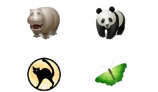 动物创意创意扁平动物图标icon