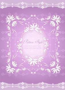 紫色古典花纹