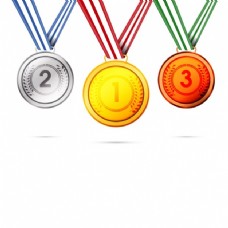 第一收集三枚金属奖章