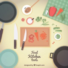 厨房用品厨房用具和食品