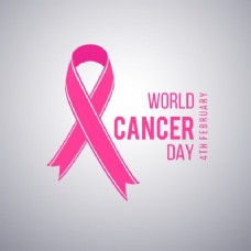 背景：粉红丝带，世界癌症日