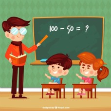 教师在课堂上学习儿童的背景