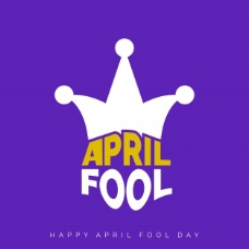 四月愚人节，有趣的紫色背景