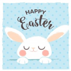 祝可爱的兔子复活节快乐！