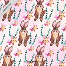 装饰用品用花装饰的小兔子图案