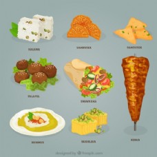 现实阿拉伯食物的多样性