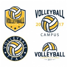 商品排球logo模板