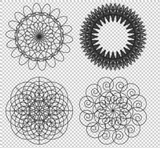 圆形形图案抽象圆形图案花纹免抠png透明图层素材