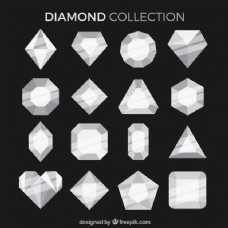 平面设计中的钻石收藏