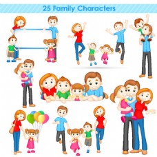 幸福家庭漫画图片