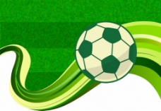 足球绿色广告背景