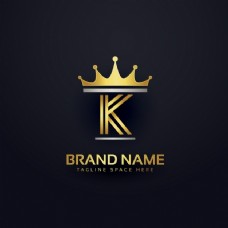 字母K标志与金冠