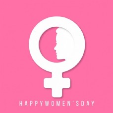 妇女节，粉色背景