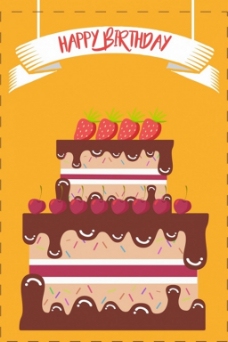 生日蛋糕背景图
