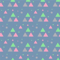 儿童彩色三角形圆点矢量设计VI花型