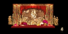 个性中式婚礼主舞台