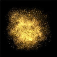 光效背景金色尘埃颗粒爆炸背景闪烁着闪闪发光的抽象水花闪耀着金色的爆裂效果