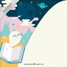梦幻世界背景与平面设计书籍