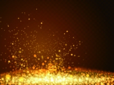 发光粒子金色粒子光效掉落矢量素材