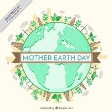 地球母亲日背景