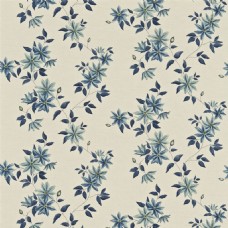 欧式花纹背景蓝色树叶图案壁纸