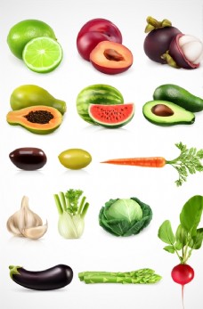 蔬菜水果矢量图形图标